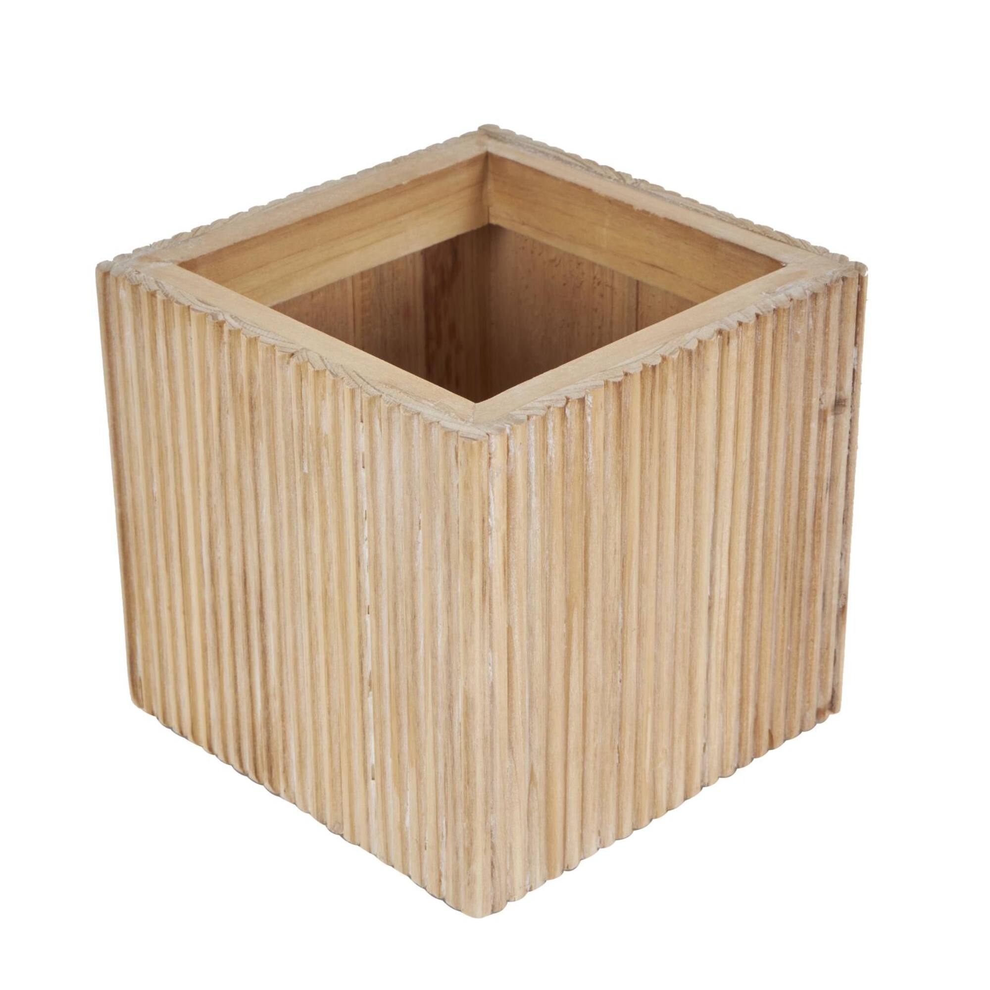 Light Brown Box Set with Whitewashed Wood Lids